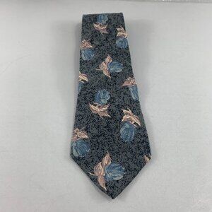 Robert Stewart Gray w/ Flowers Men's Tie 4" x 61" Vintage